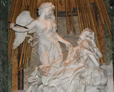 Statue de Sainte Thérèse d'Avila par le Bernin